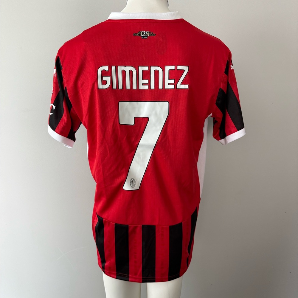 Santiago Gimenez #7 AC Milan New Men’s Serie A Puma Home Soccer Jersey - Picture 7 of 10